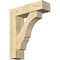 Ekena Millwork Balboa Block Rough Sawn Bracket w/ Offset Brace, Douglas Fir, 6"W x 20"D x 24"H BKT0604X20X24BOA05RDF - alternate 1